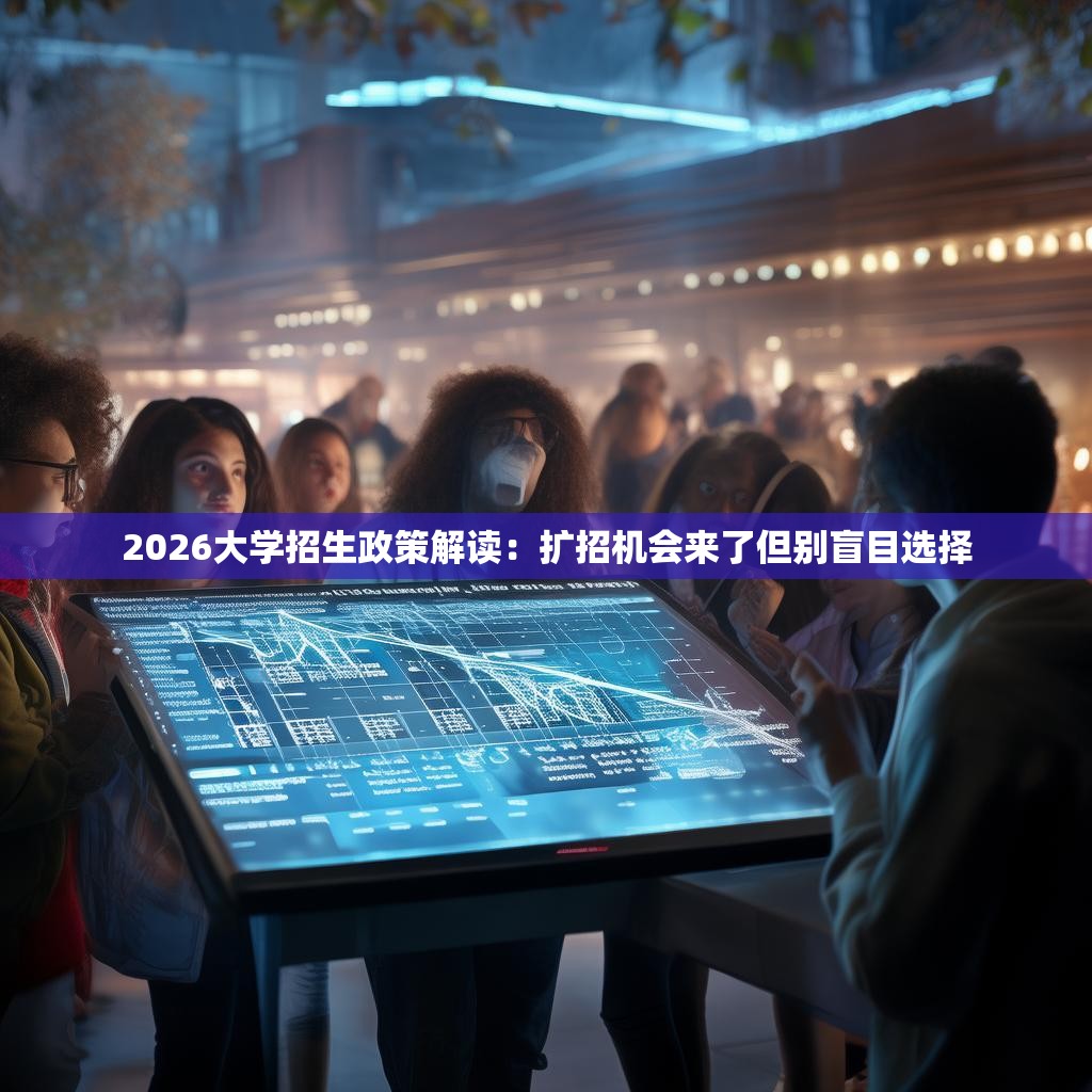 详细阅读:2026大学招生政策解读:扩招机会来了但别盲目选择 2026大学招生政策解读:扩招机会来了但别盲目选择